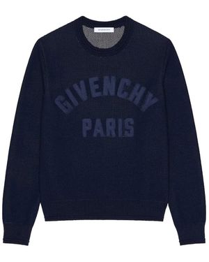 Givenchy Round-Neck Knitwear - Azul