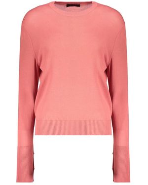 Moorer Truien & Vesten ,Rood ,Katoen Trui Met Lange Mouwen - Roze