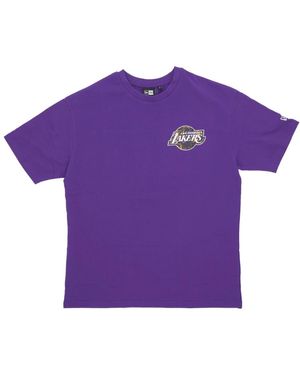KTZ Nba Infill Team Logo Oversize Tee - Paars