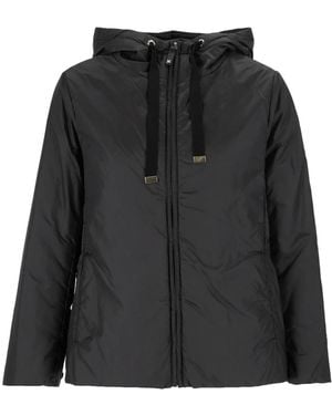 Max Mara Jassen ,Zwart ,Polyester Imbottito Corto Greenh