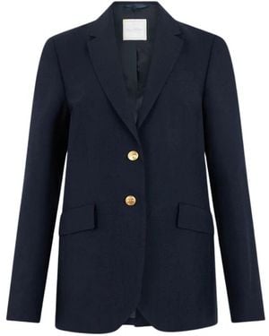 Brooks Brothers Hopsack Sakko Aus Schurwolle Mit Goldknöpfen - Blau