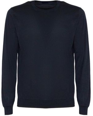 Drumohr Round-Neck Knitwear - Blue