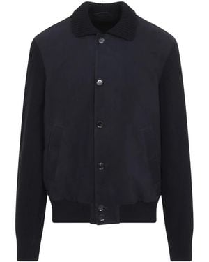 Brioni Blouson Mit Hemdkragen - Blau