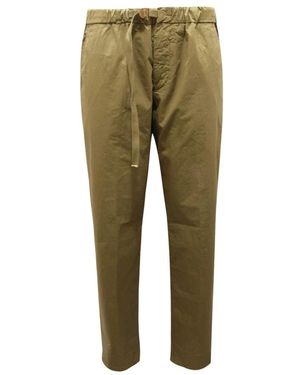 White Sand Straight Trousers - Green