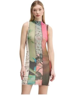 Desigual Short Dresses - Verde