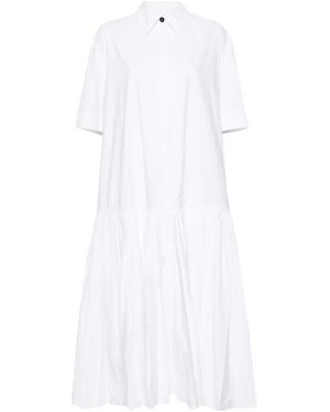 Jil Sander Shirt Dresses - White