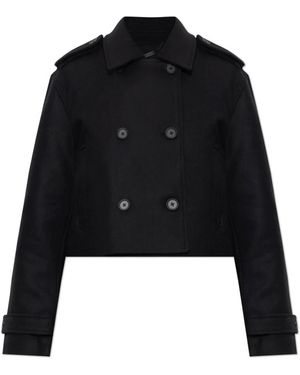 AllSaints Jassen ,Zwart ,Wol Lowla Jas
