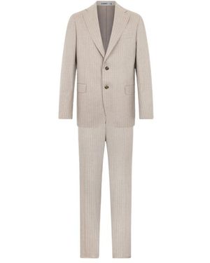 Brooks Brothers Pinstripe Pak Van Zuivere Wol - Naturel