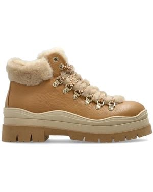 Bogner Lace-Up Boots - Naturel