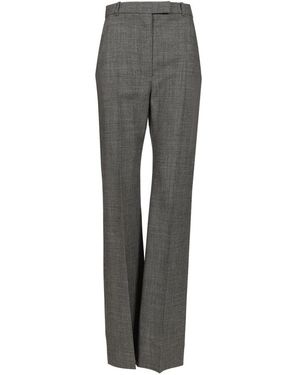 McQueen Wollen Rechte Broek - Grijs
