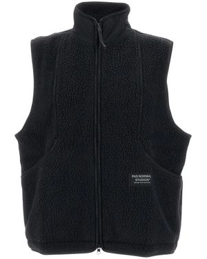 Pas Normal Studios Off-Race Pile Fleece Vest - Zwart