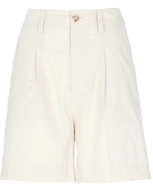 Woolrich Baumwollshorts Mit Gürtelschlaufen - Weiß