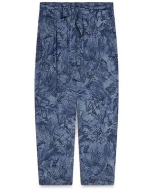 FIORELLA RUBINO Straight Trousers - Bleu