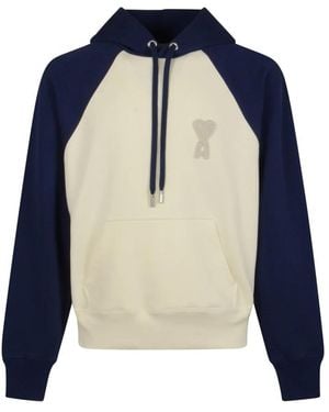 Ami Paris Hoodies - Blue