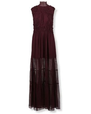 Ulla Johnson Kleedjes ,Rood ,Chiffon Verona Gown - Paars