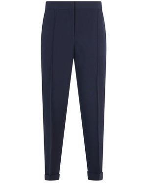Moschino Rechte Broek Met Omslag - Blauw
