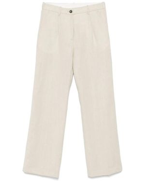 Nine:inthe:morning Straight Trousers - Natural