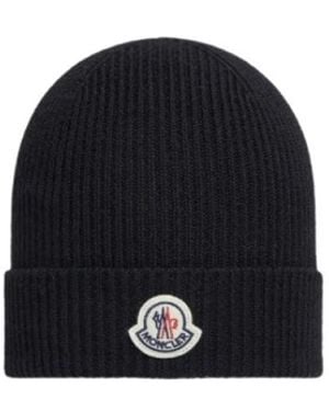 Moncler Wool Beanie - Zwart
