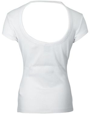BOSS Tops ,Wit ,Katoen Esima Ribbed T-Shirt