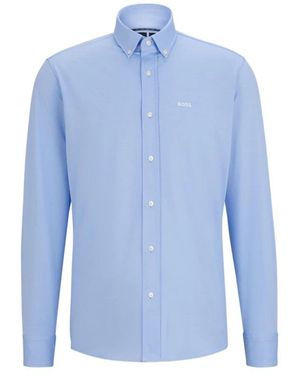 HUGO P-Joe-Bd-C1-222 Regular-Fit Shirt - Blau