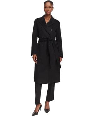 Marella Belted Coats - Nero