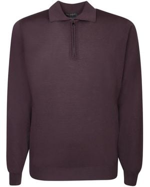 Dell'Oglio V-Neck Knitwear - Purple