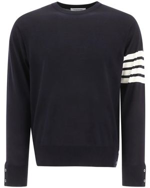 Thom Browne Round-Neck Knitwear - Blue