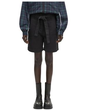 Napapijri Korte Broeken ,Zwart ,Katoen N-Nice High-Waisted Shorts