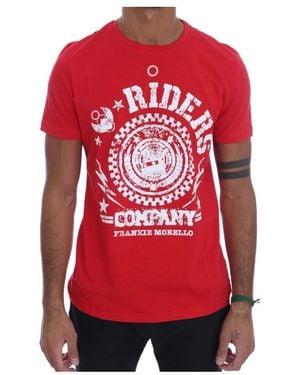 Frankie Morello T-shirts Print - - Heren - Rood