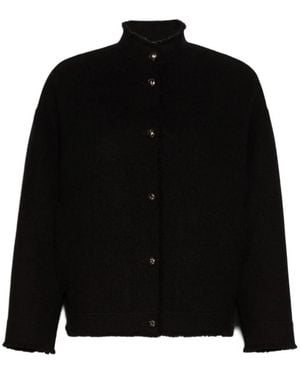 Max Mara Giacca Cardigan Di Lana - Zwart