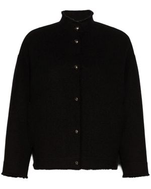 Max Mara Giacca Cardigan Di Lana - Zwart