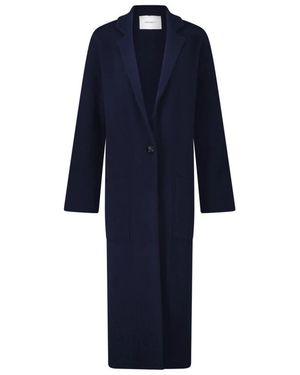 Lisa Yang Single-Breasted Coats - Blue