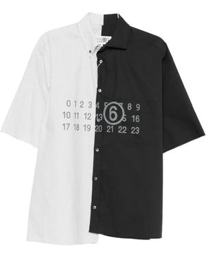 MM6 by Maison Margiela Short Sleeve Shirts - Black