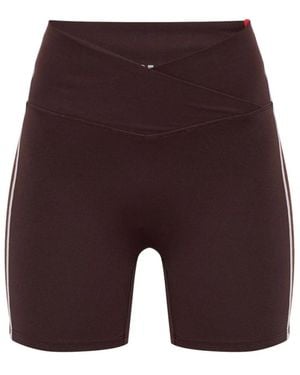 P.E Nation Fitness ,Bruin ,Nylon Clarity Short Leggings - Paars