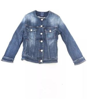 Jacob Cohen Jassen ,Blauw ,Denim Blauwe Denim Damesjas