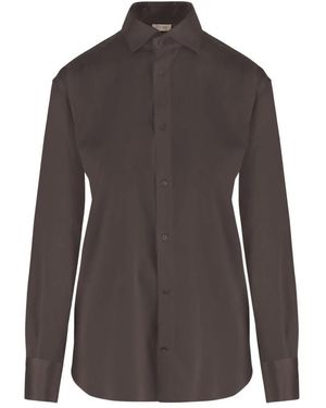 HER SHIRT HER DRESS Shirts - Brown