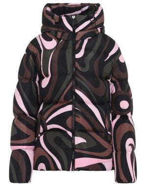 PUCCI Jassen ,Roze ,Leer Donsjack - Zwart