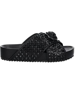Kurt Geiger Chelsea Drench Cross Strap Sandale - Schwarz