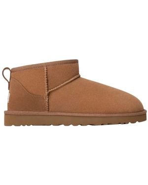 UGG Schoenen ,Bruin ,Wol Classic Ultra Mini