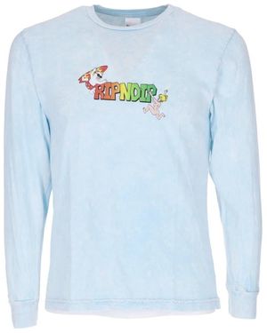 RIPNDIP Long Sleeve Tops - Blue