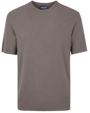 Emporio Armani Round-Neck Knitwear - Grey