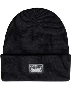 Levi's Accessoires ,Zwart ,Wol Backpatch Beanie