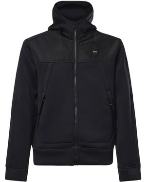 Blauer Scuba-Fleece Mit Wilbert-Taslan - Blau