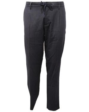 Hōsio Chinos Con Pinces E Coulisse - Zwart
