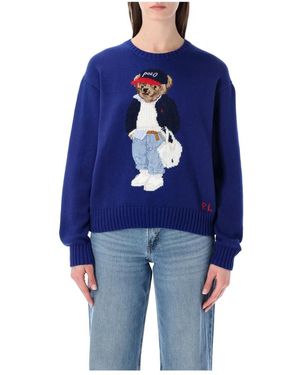 Ralph Lauren Round-Neck Knitwear - Blue