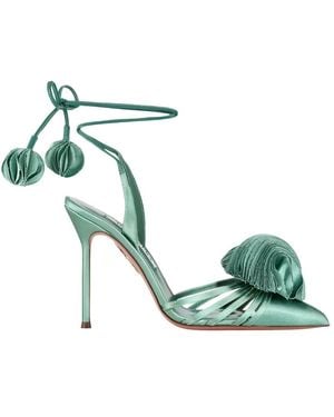 Aquazzura Schoenen ,Groen ,Satijn Wild Bloom Pump 105