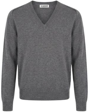 Jil Sander Vn Ls Pullover Mit Offenen Armausschnitten - Grau