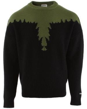 Marcelo Burlon Round-Neck Knitwear - Green