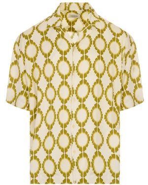 Laneus Bowling Boxy Fit Shirt - Geel
