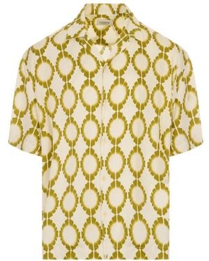 Laneus Short Sleeve Shirts - Yellow